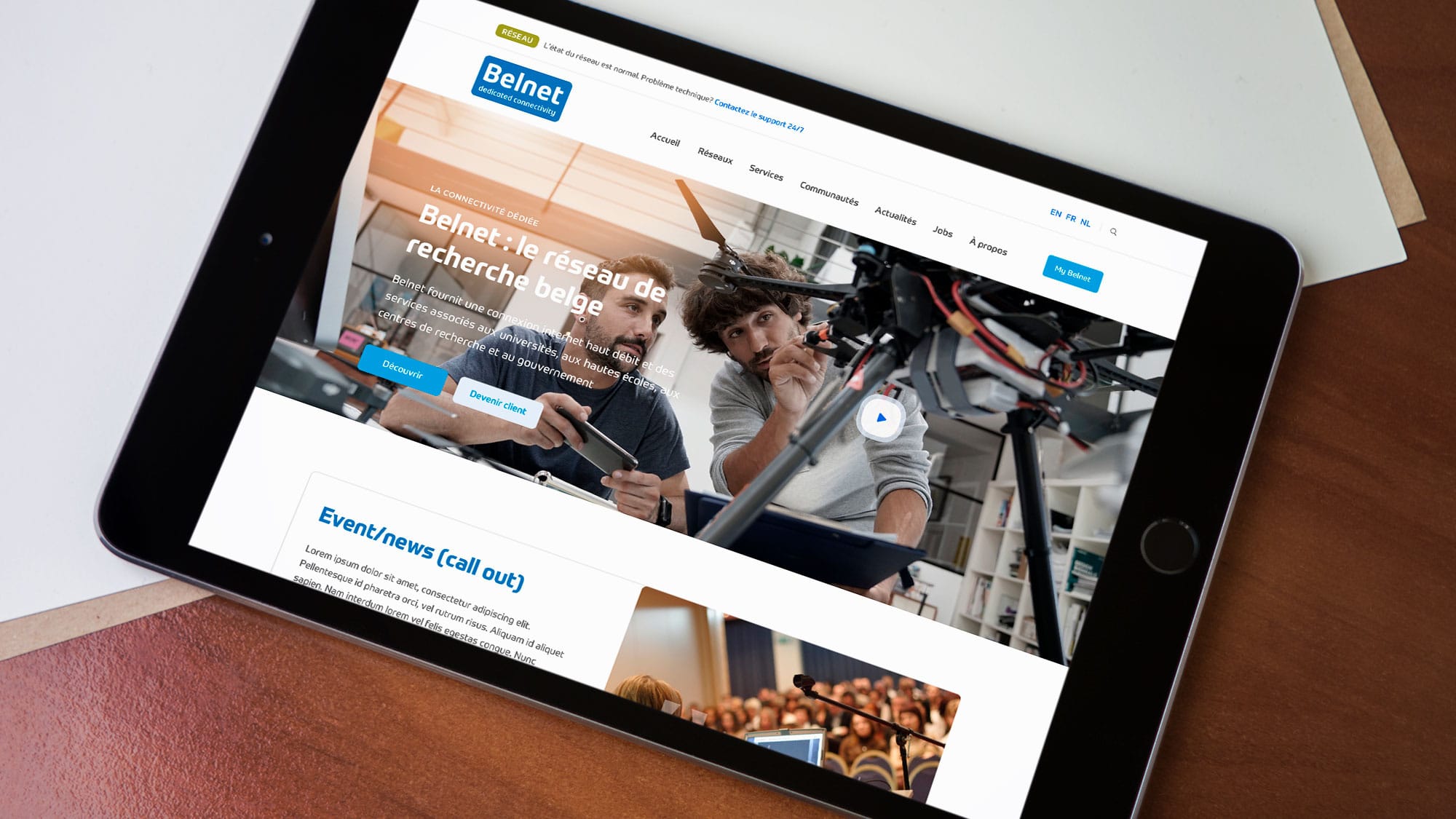 Belnet site web simpl-Simpl. SRL est un studio de design graphique à Bruxelles