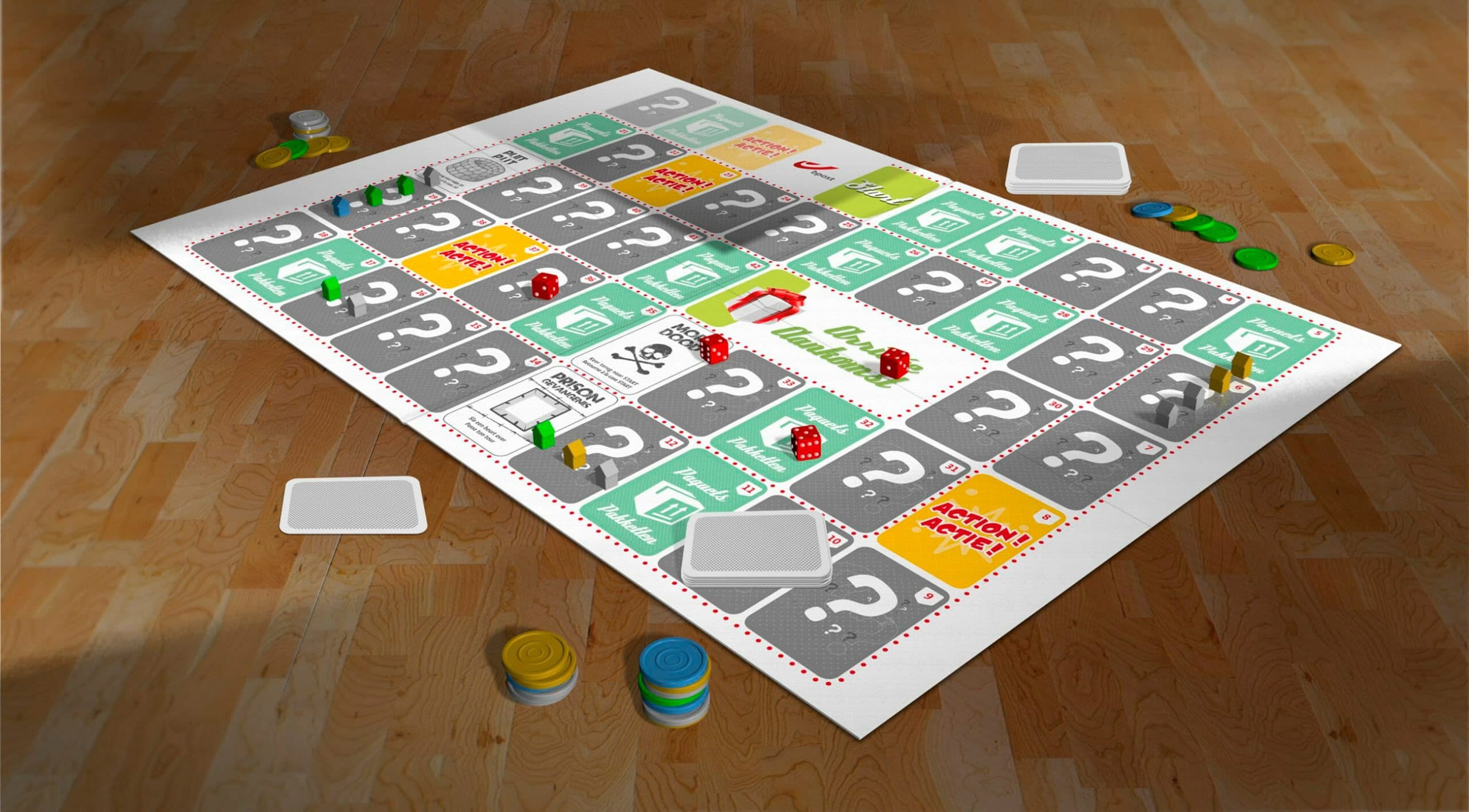 Bpost board game simplaled-Simpl. SRL is a graphic design studio in Brussels