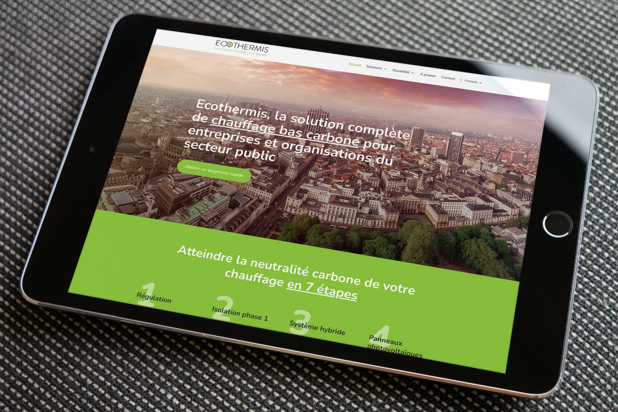 Ecothermis website simpl-Simpl. SRL est un studio de design graphique à Bruxelles
