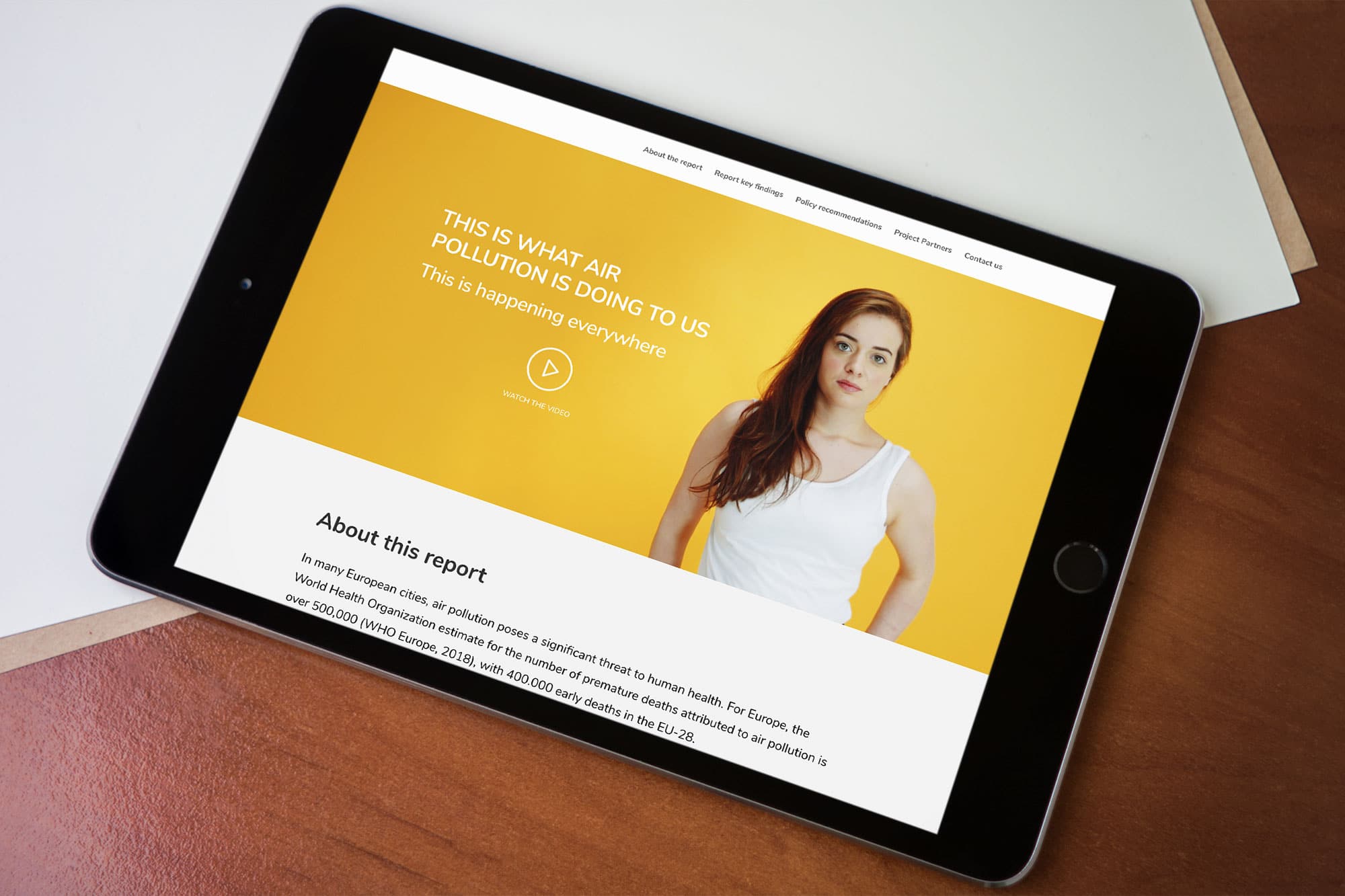 Epha cleanair health website simpl-Simpl. SRL is a graphic design studio in Brussels
