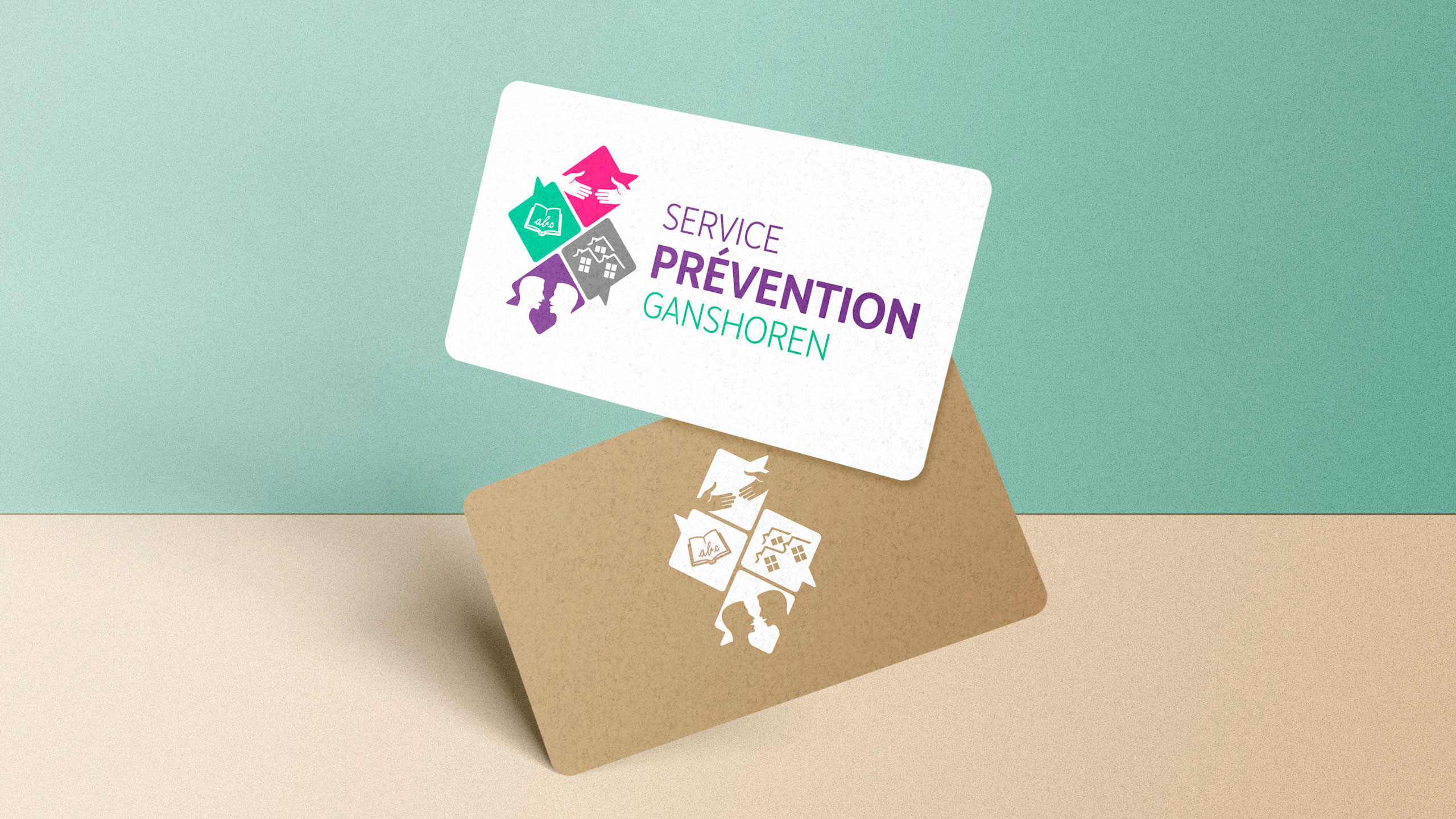 Sercice prevention ganshoren logo-Simpl. SRL est un studio de design graphique à Bruxelles