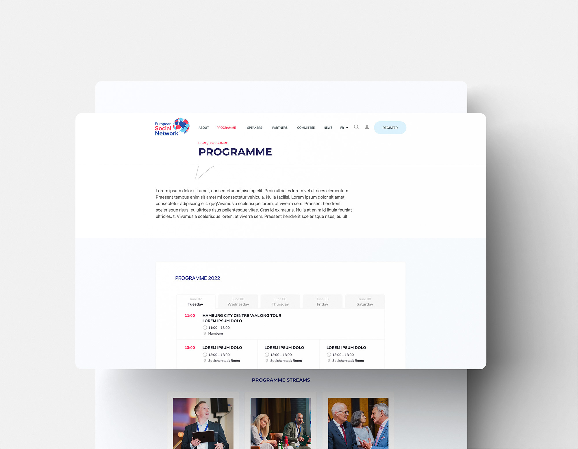 esn website programme